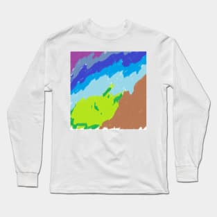 Abstract Art - All Over Design Long Sleeve T-Shirt